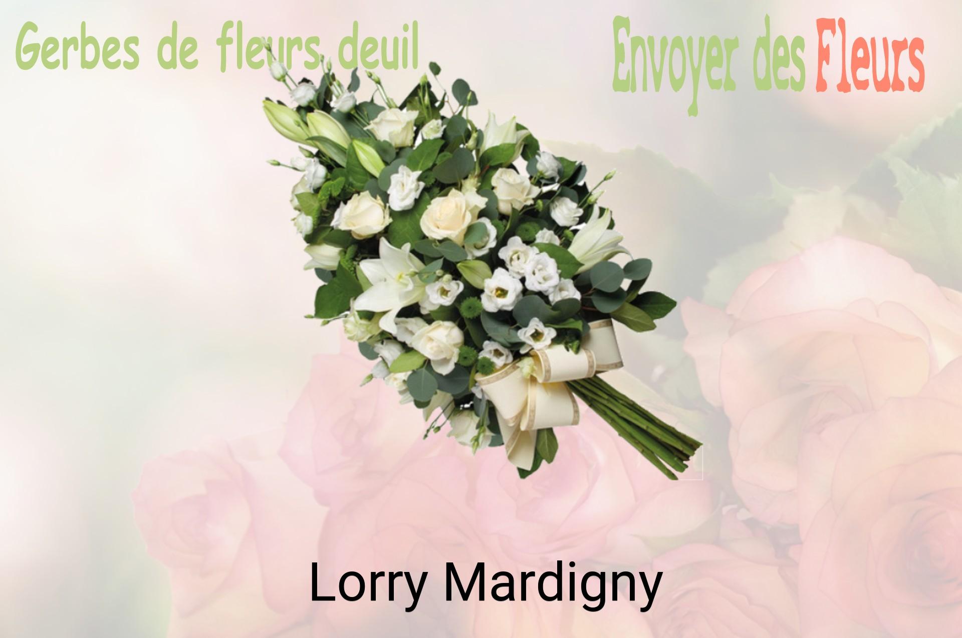 Gerbe de fleurs de deuil livrée à Lorry-Mardigny